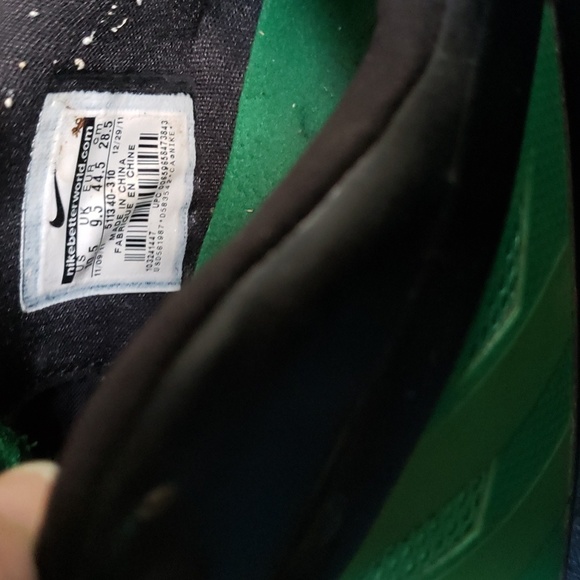 nike vapor pro low TD football size 10.5.  Pre-owned.green&black. Good condition - Picture 5 of 5